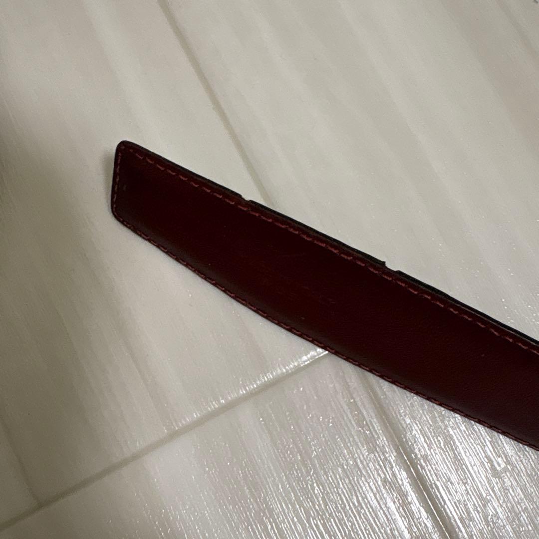 CÉLINE セリーヌ】ヴィンテージ レザーベルト 赤茶 CELINE