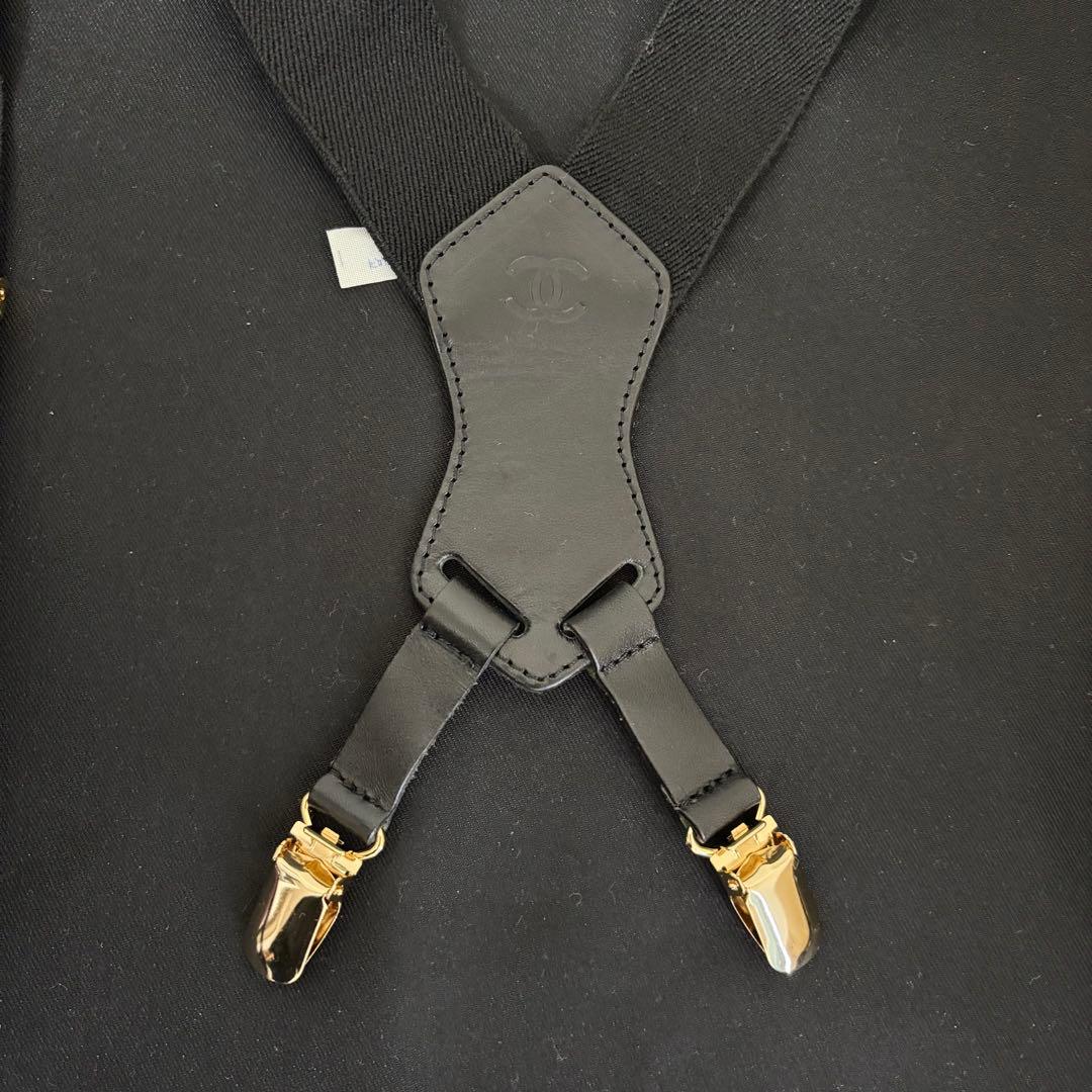 CHANEL シャネル サスペンダー ブラック - メルカリ