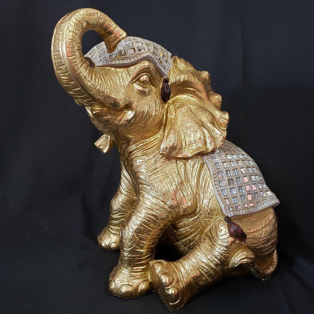 ゾウ 象 elephant ゴールド オブジェ アンティーク風 置物 雑貨 3点セット インテリア雑貨 オブジェ オーナメント 置物 小物 象 ゾウ