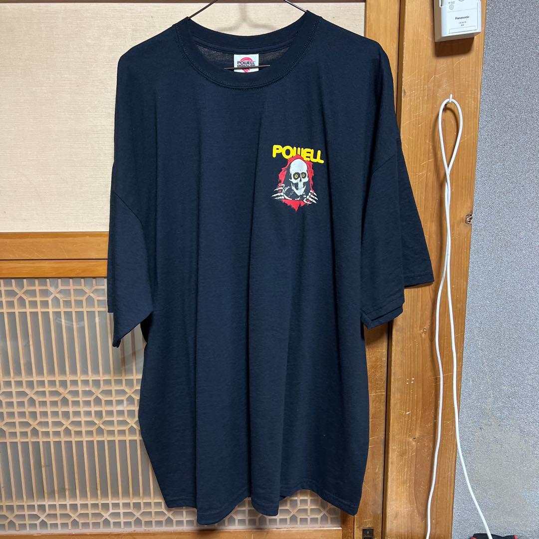 希少黒 POWELL Tシャツ 00s パウエルペラルタ のぞき 覗き xl 黒