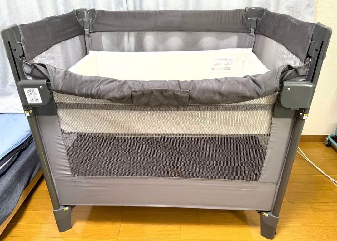 Aprica アップリカ ココネル エアープラスAB グレー ベビーベッド　美品 COCONEL アップリカ(Aprica) ココネル エアー(COCONEL Air) ベビー