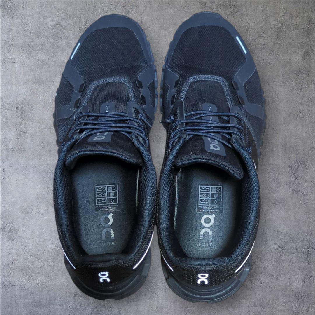 On Cloud6 メンズ 26.0cm オールブラック ランニングシューズ