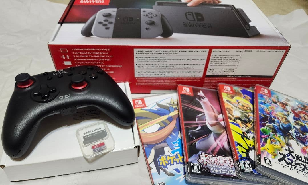 Nintendo Switch 本体 + ゲームソフト4本セット Nintendo Switch 「Nintendo EL 4点セット」スイッチ 本体 セット