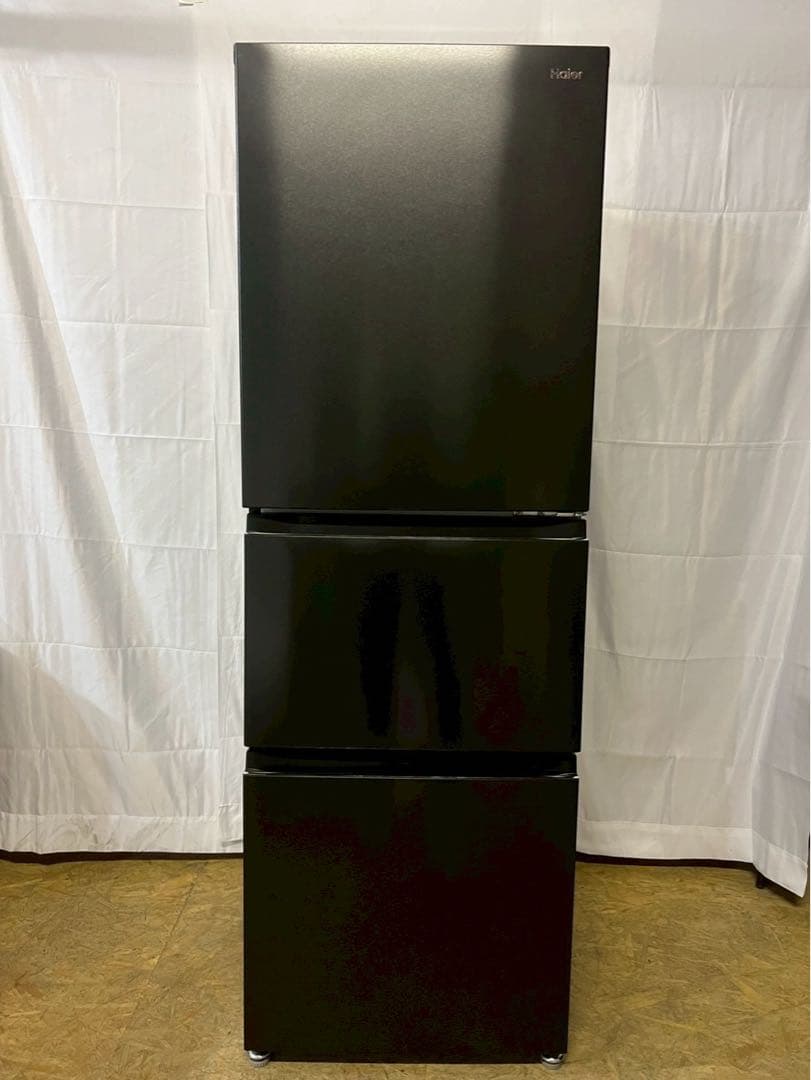 【32】Haier 3ドア冷蔵庫 JR-CV29A 2023年製286L 冷蔵庫 チャコールブラック JR-CV29A-K [286L /3ドア /右開きタイプ