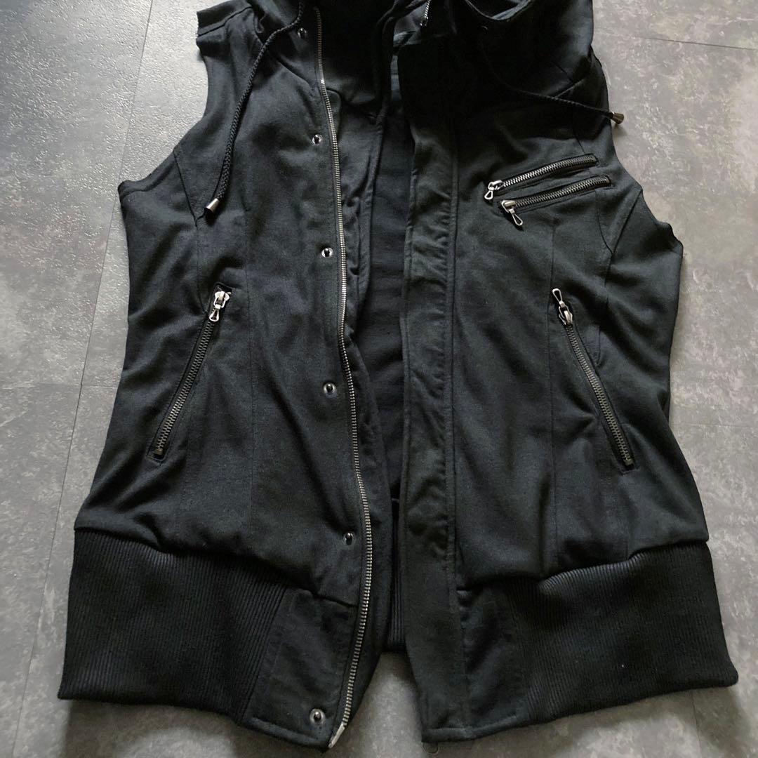 00s FUGA アーカイブ ギミック ビッグフードベストY2Kパンク グランジ