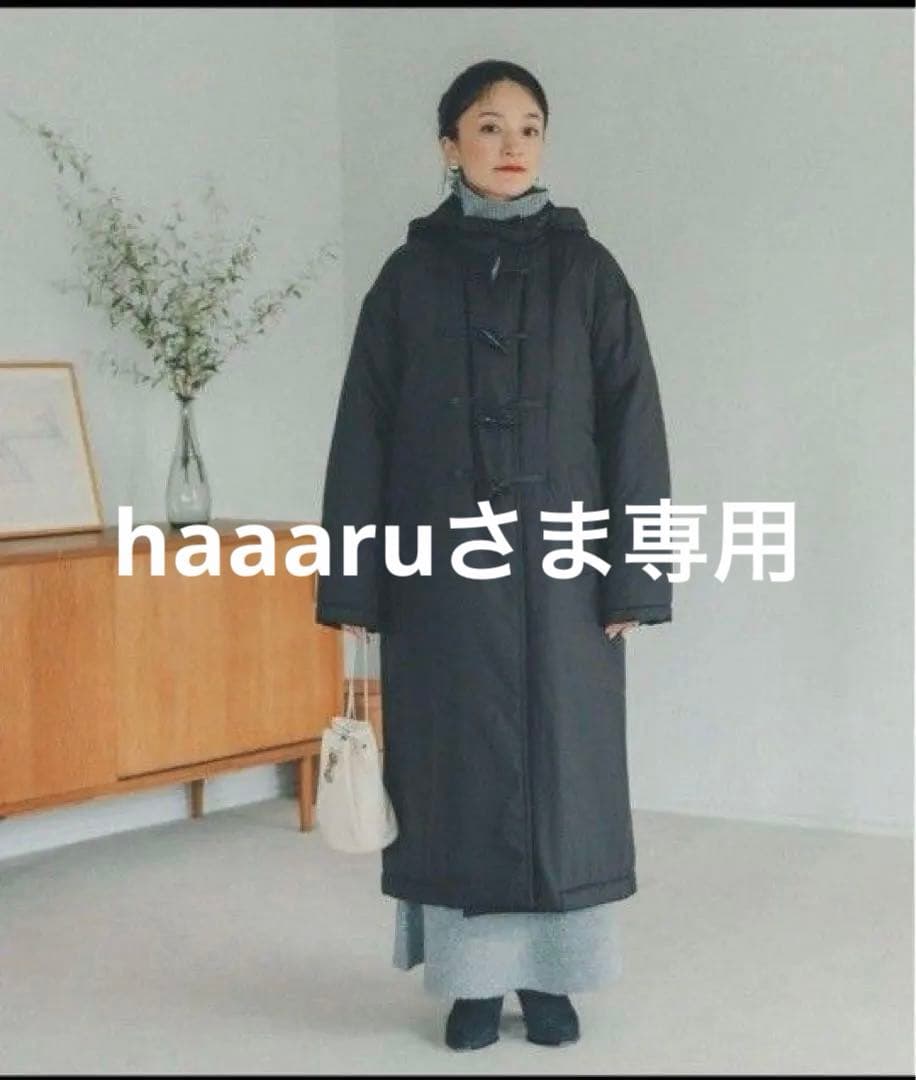 オブレクト 高山都コラボ ダッフルキルティングコート 黒 studio CLIP meets MIYAKO TAKAYAMA 2022 WINTER | 4 RULES - FOR COAT