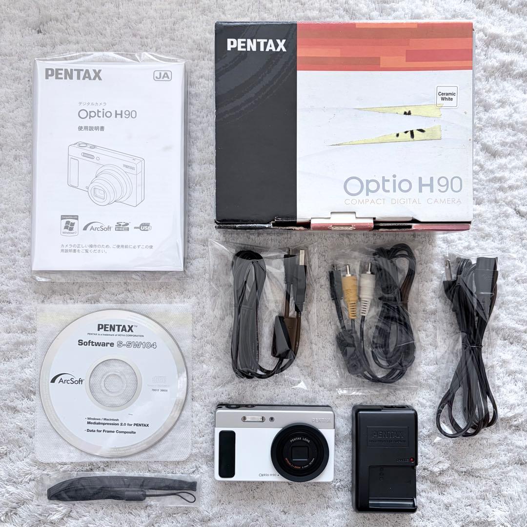 極上品【動作確認済】PENTAX ペンタックス Optio H90 レトロカメラ