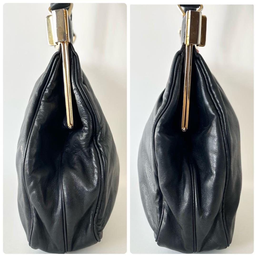 濱野皮革工藝 サンピエトロ 本革 天然石 がま口 ハンドバッグ ハマノ