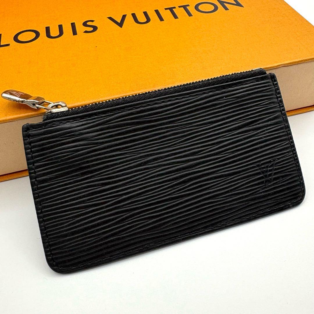 ルイヴィトン ポシェットクレ エピ レザー ケース ブラック 黒 ノワール 美品 希少品 廃盤品 ルイヴィトン エピ ノワール ポシェット・クレNM