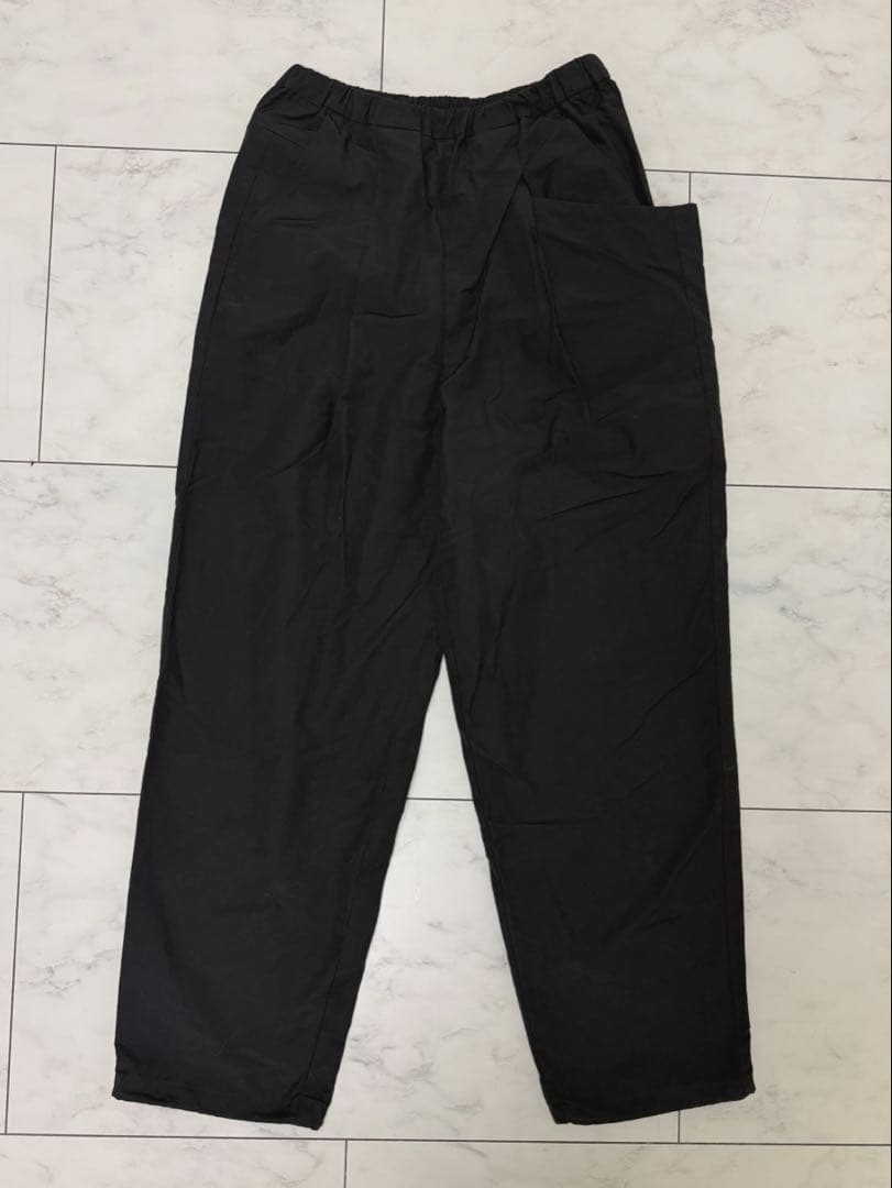 nagonstans ナゴンスタンス 6/4クロス ポケットワイドパンツ 黒 - メルカリ