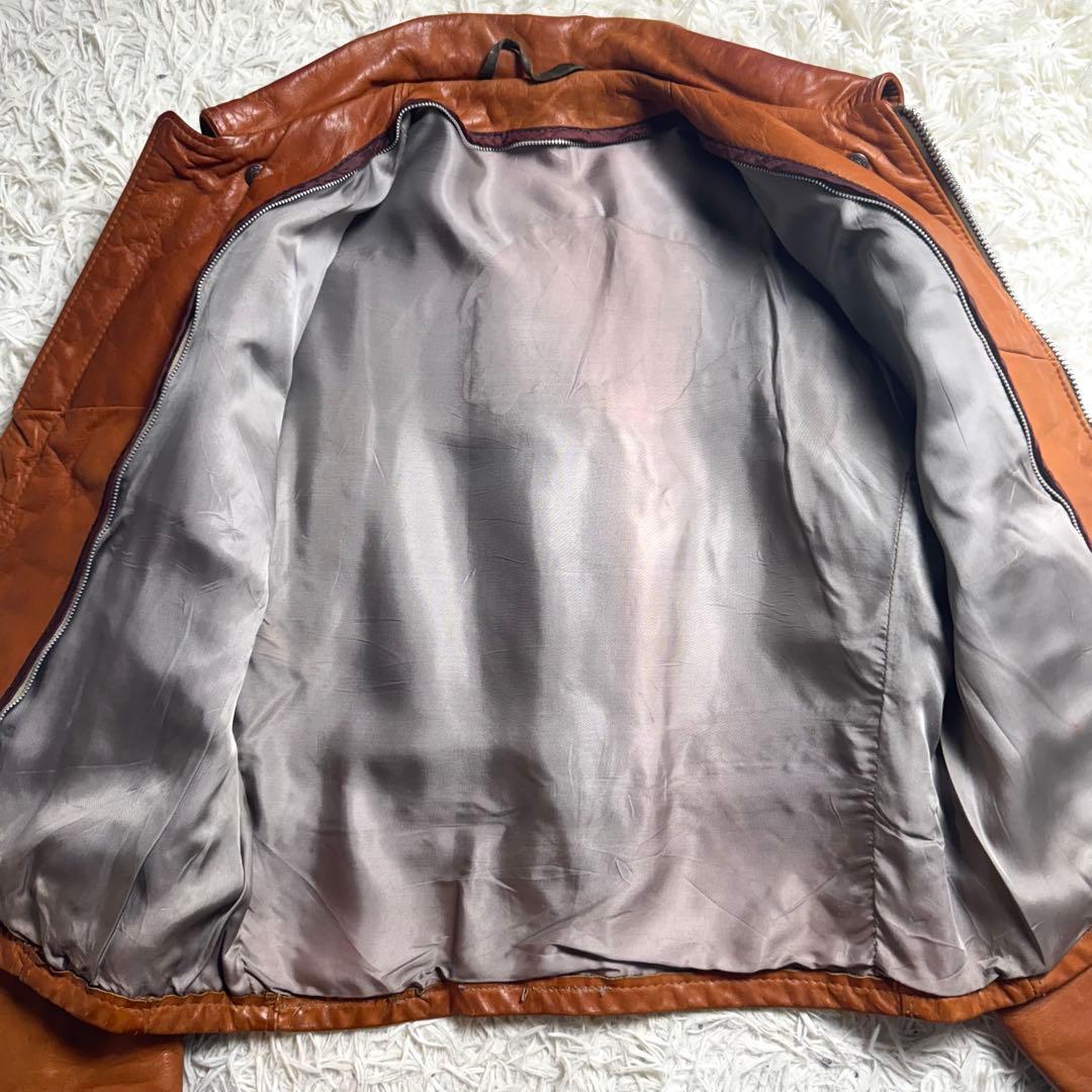 70s後半 Schott ヴィンテージ レザージャケット 42 TALON ボア - メルカリ