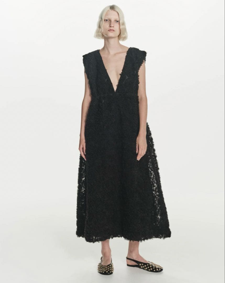 美品 bibiy. NOELLE SHEER DRESS ブラック - メルカリ