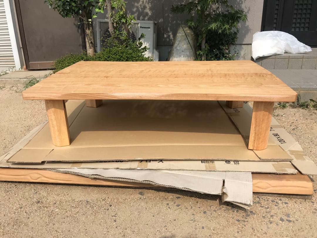 こたつナラ135オーダー製造・ヒーター別売り・マロン こたつテーブル 135幅長方形 オールシーズンデザインコタツ ロー