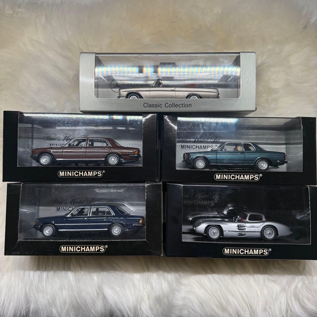 メルセデス・ベンツ Mercedes-benz ミニカーコレクション 計5点 予約 DCM 1/64 メルセデス ベンツ Benz 500E Lake Blue, Boost Gear