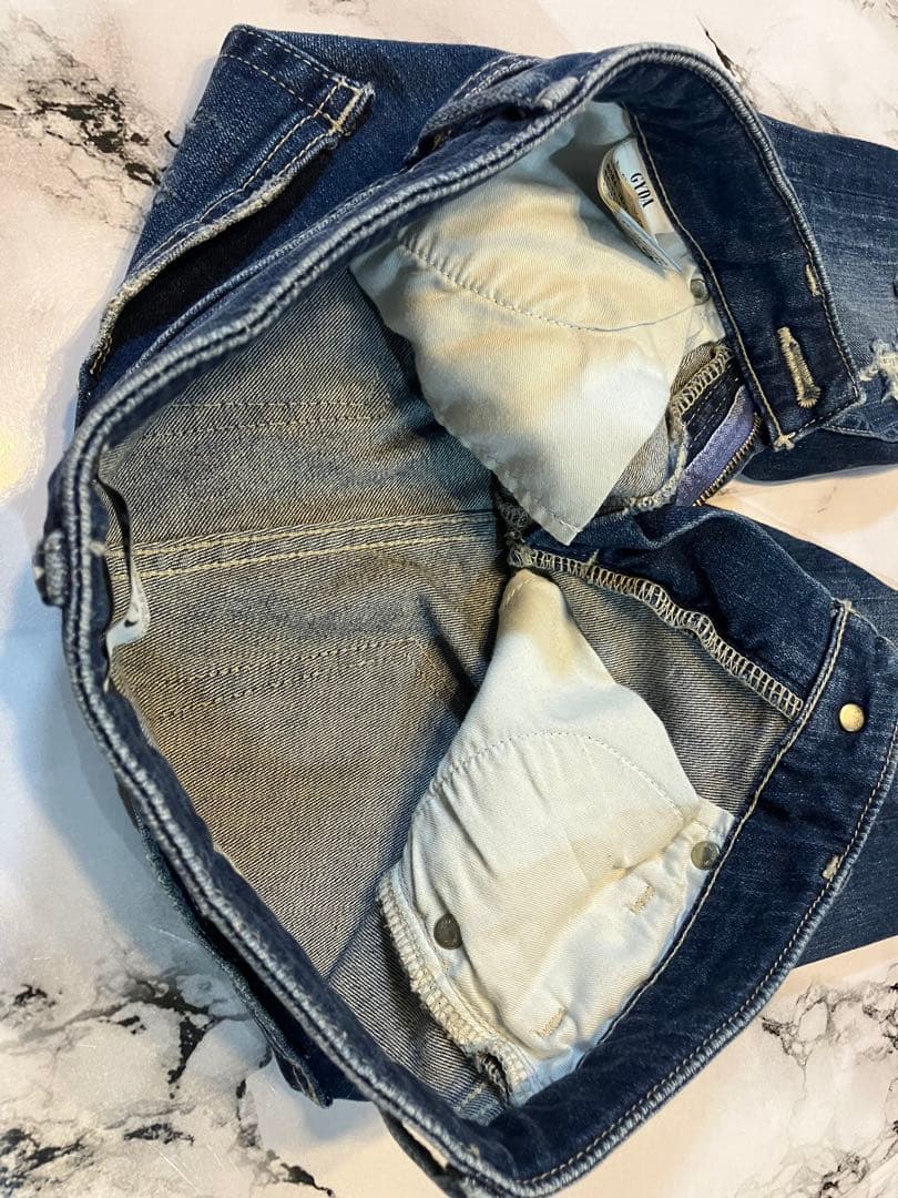 GYDA BOTH RIPPED スキニー デニム パンツ 太ももダメージ M - メルカリ