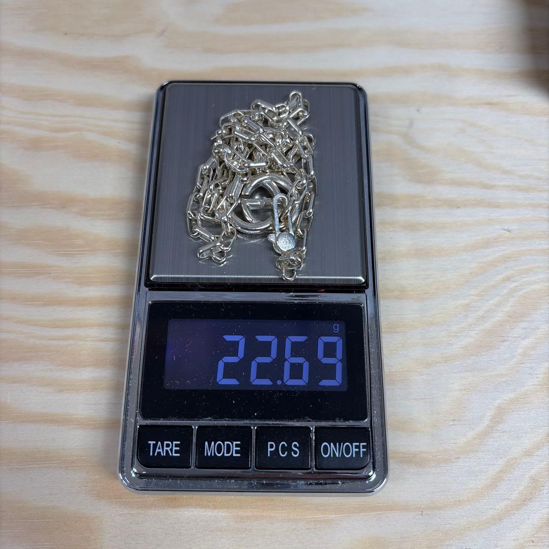 グッチ　GUCCI GGロゴペンダントネックレス　925 22.7g 本体のみ