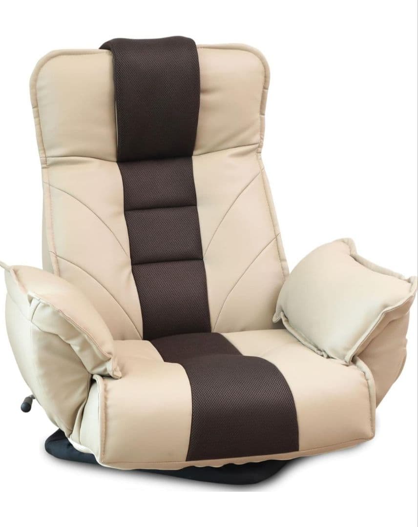 座椅子生活 回転式 レザー 楽天市場】座椅子 本革使用 リクライニング おしゃれ 跳ね上げ 肘掛け