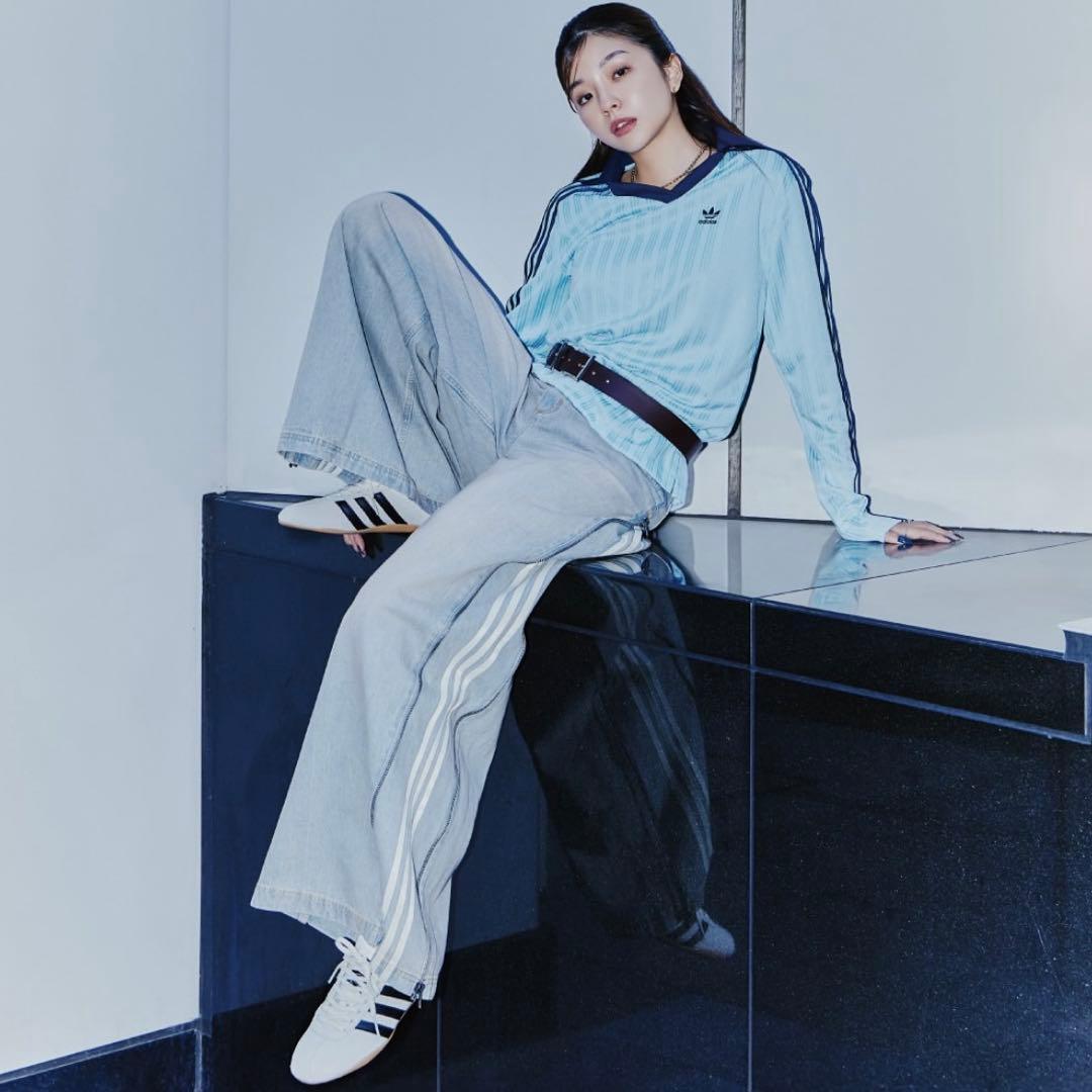 新品24⭐️アディレニウム シーズン3 ジップウォッシュド デニムパンツ