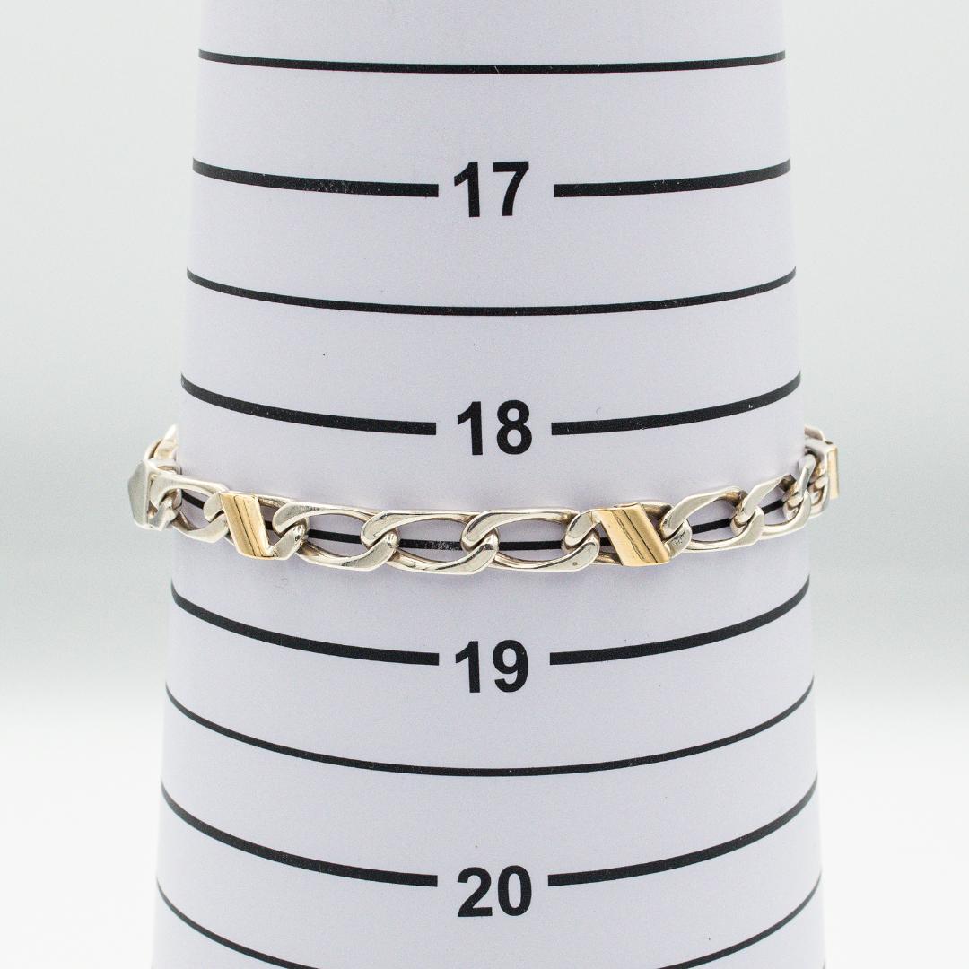 ヴィンテージ ティファニー フィガロチェーン ブレスレット 19.6cm 90s