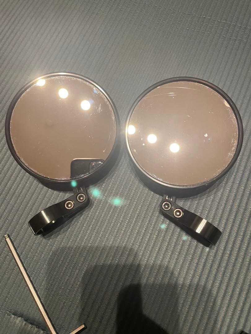 HIGH-SIDER バイクミラー 2個セット 並行輸入品】 バイク折りたたみバックミラー スポーツバイクリアビュー