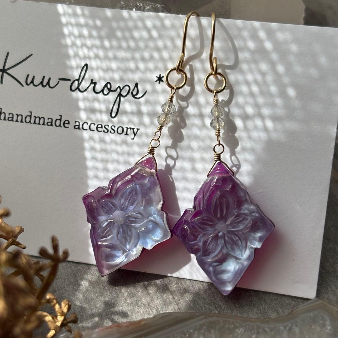 【専用です】14kgf♦︎アメトリン《大粒》✳︎ピアス・ネックレス・他計4点