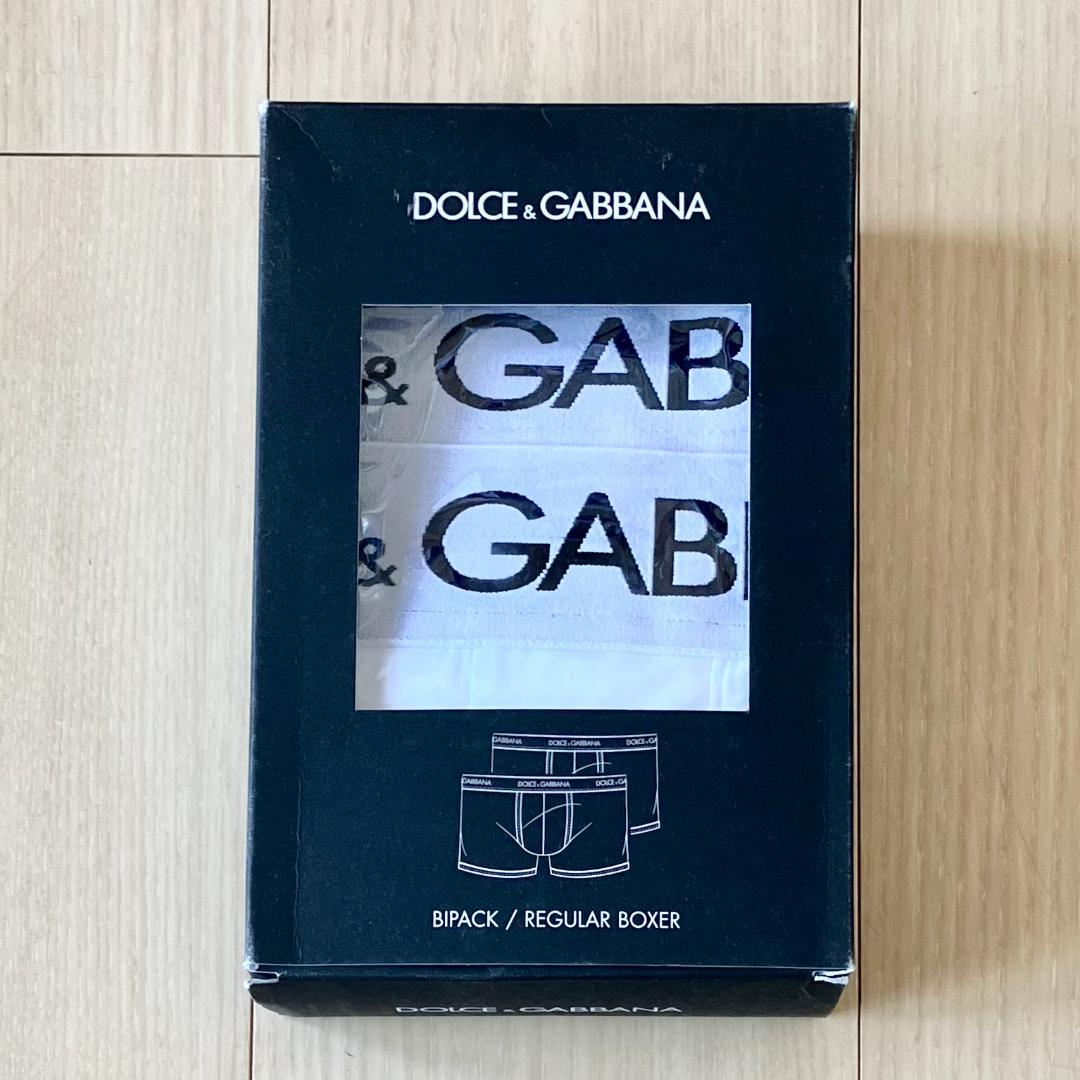 DOLCE&GABBANAドルチェ＆ガッバーナ ボクサー 2枚下着 D&G 関税送料込 2枚組 DOLCE&GABBANA ドルガバ ロゴ ボクサーパンツ
