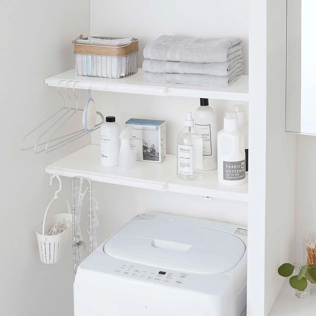 【まとめ買い】山崎実業Tower 伸縮つっぱり棒用棚板S& つっぱり棒 tower ｜ 伸縮つっぱり棒用棚板 タワー L ｜ 山崎実業