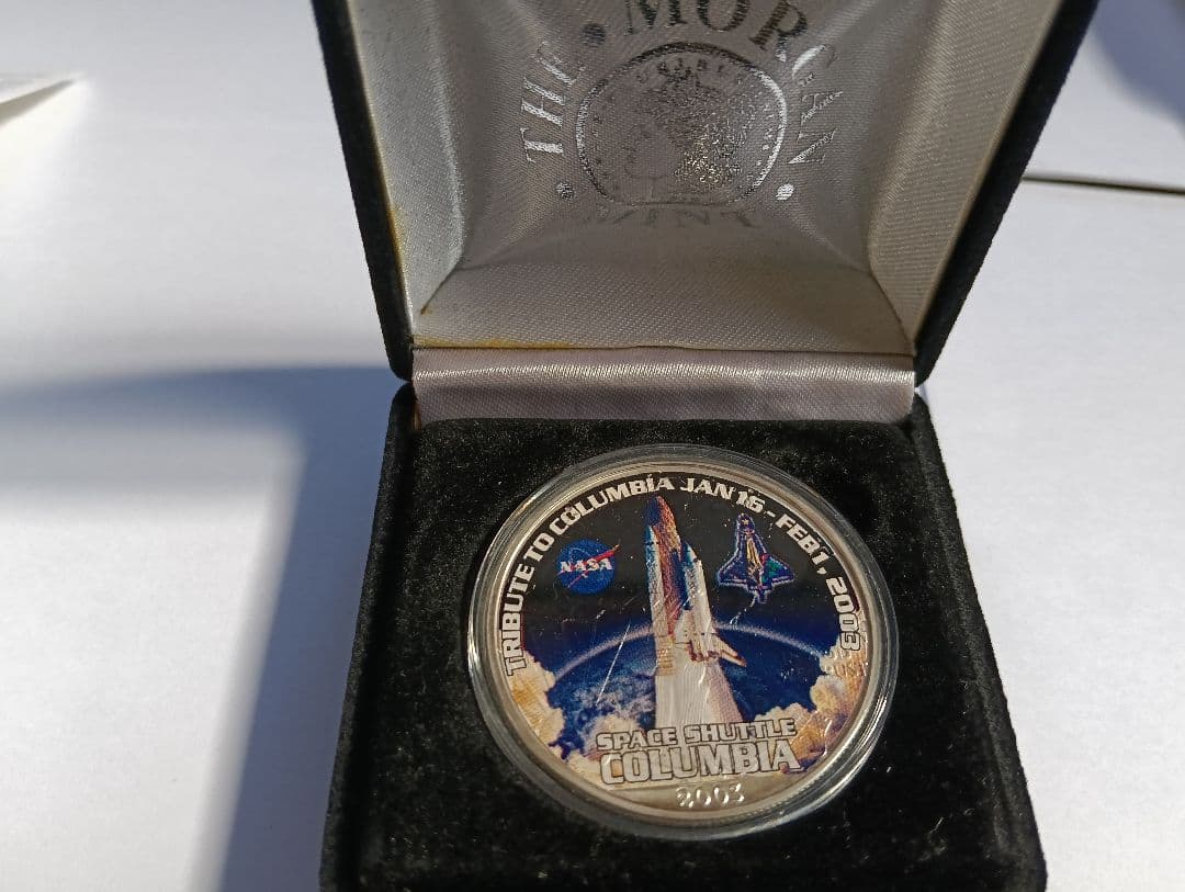 マルコニー大西洋横断無線通信100周年記念銀貨＆コロンビア号追悼記念