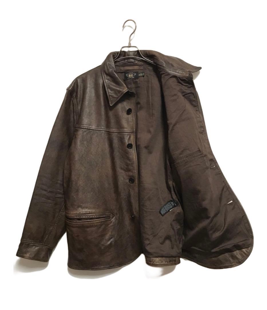G*n様 【定価30万超え】RRL カウレザー カーコートXXL キムタク - メルカリ