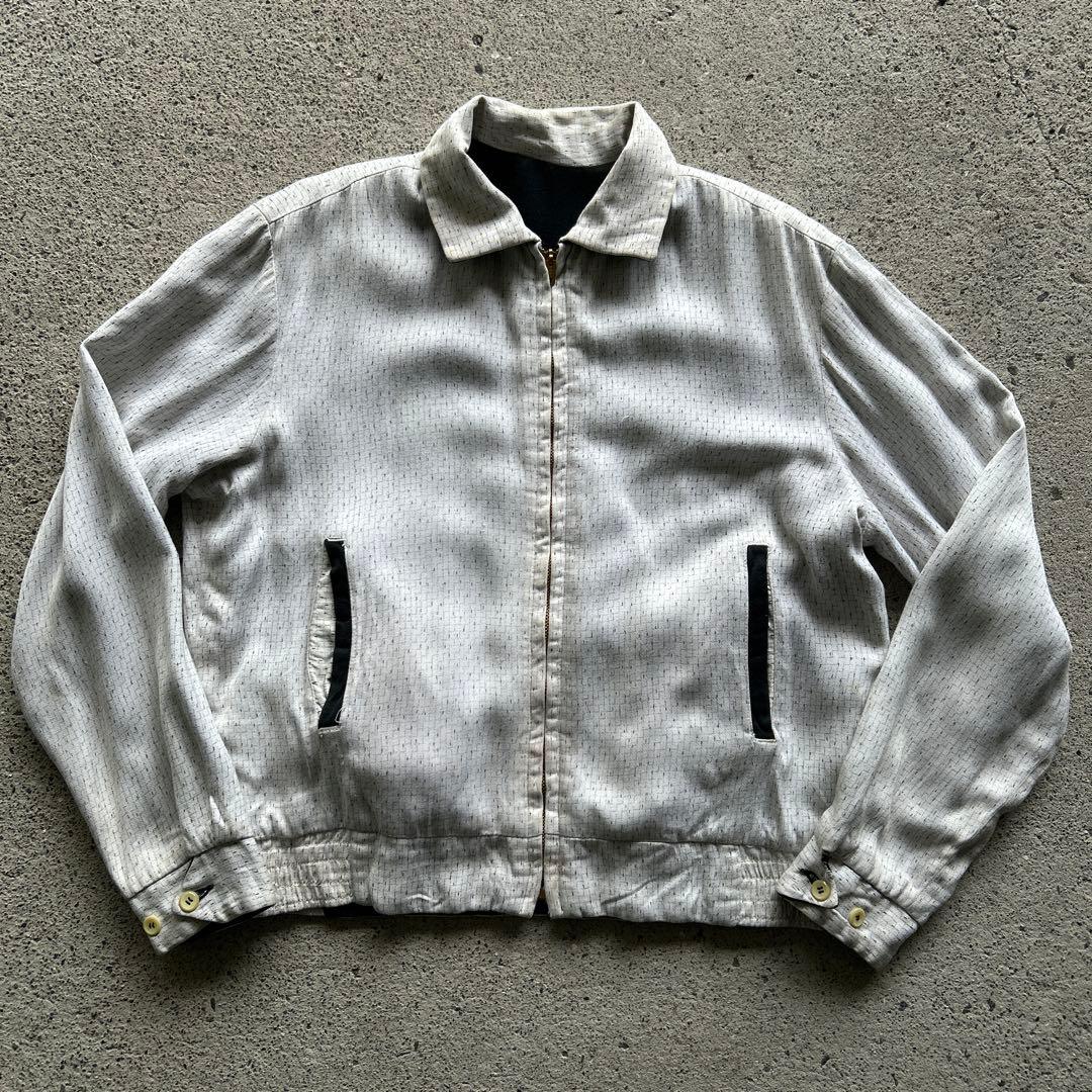 Special 50s ギャバジャン ブラック カスリ ホワイト リバーシブル