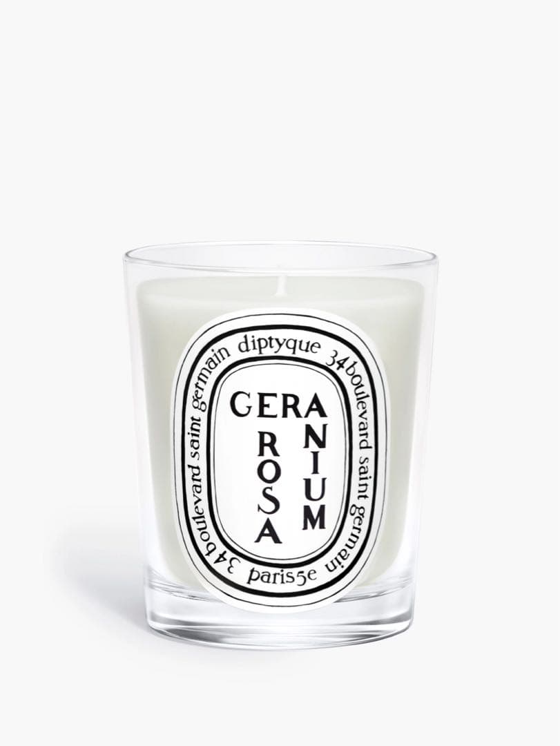 diptyque GERANIUM ROSAキャンドル 190g オードトワレ付 Geranium Rosa（ゼラニウム ローザ） - クラシックキャンドル