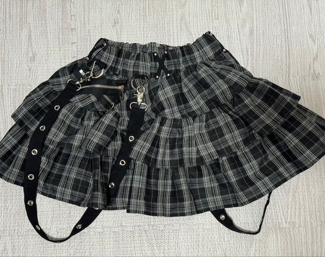 dimmoire PUNKフリルミニスカート【チェック】 - メルカリ