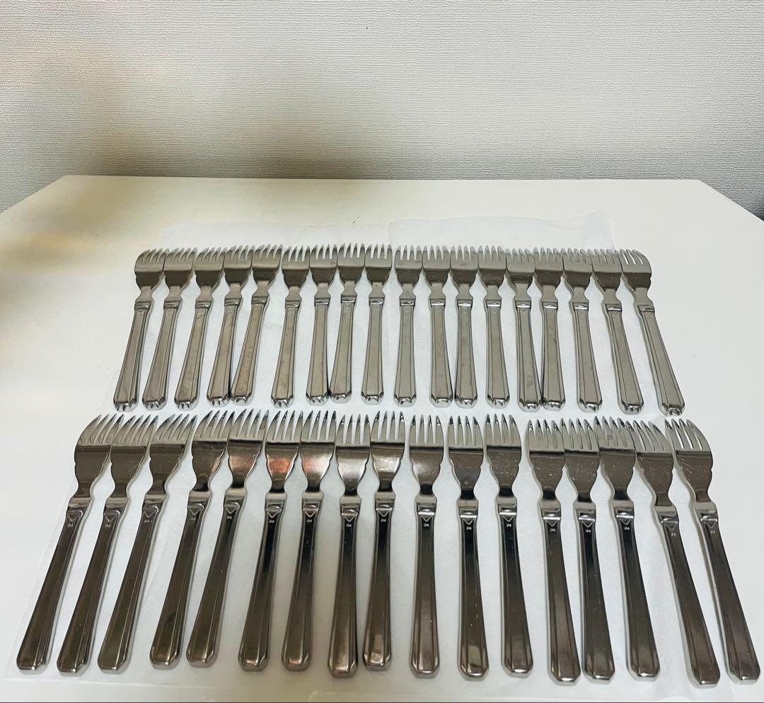ステンレススチール フォーク 36本セット - メルカリ