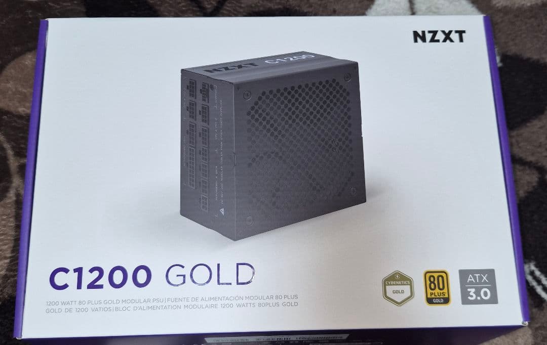 NZXT C1200 GOLD 1200W ATX電源 NZXT C1200 Gold ATX 3.1 - Fonte de alimentação para jogos de PC
