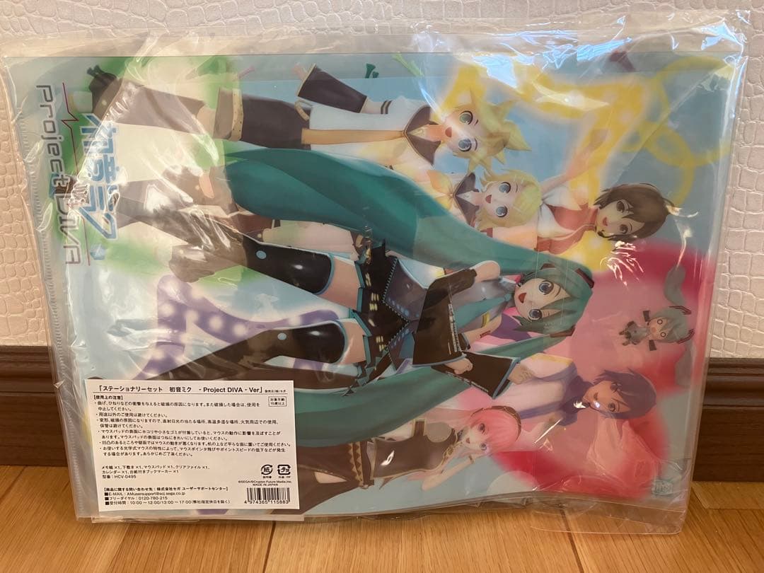 ステーショナリーセット 初音ミク Project DIVA クリアブックマーカー