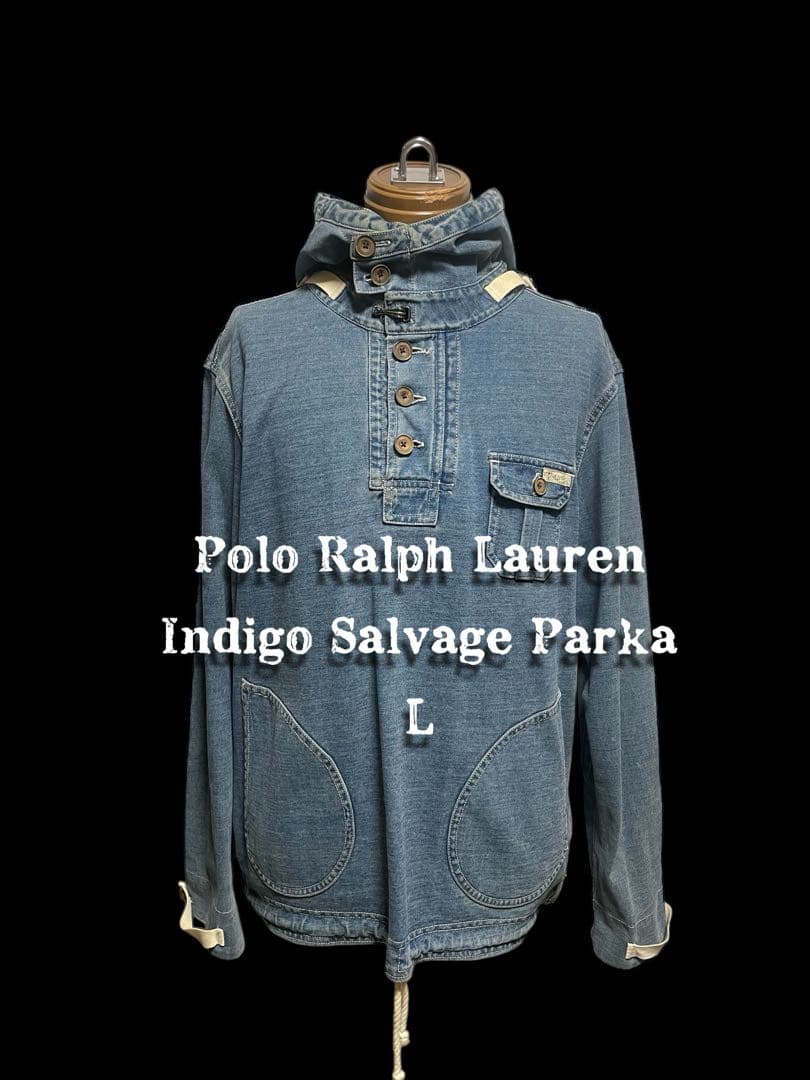 ポロラルフローレン デニムサルベージパーカー L - メルカリ