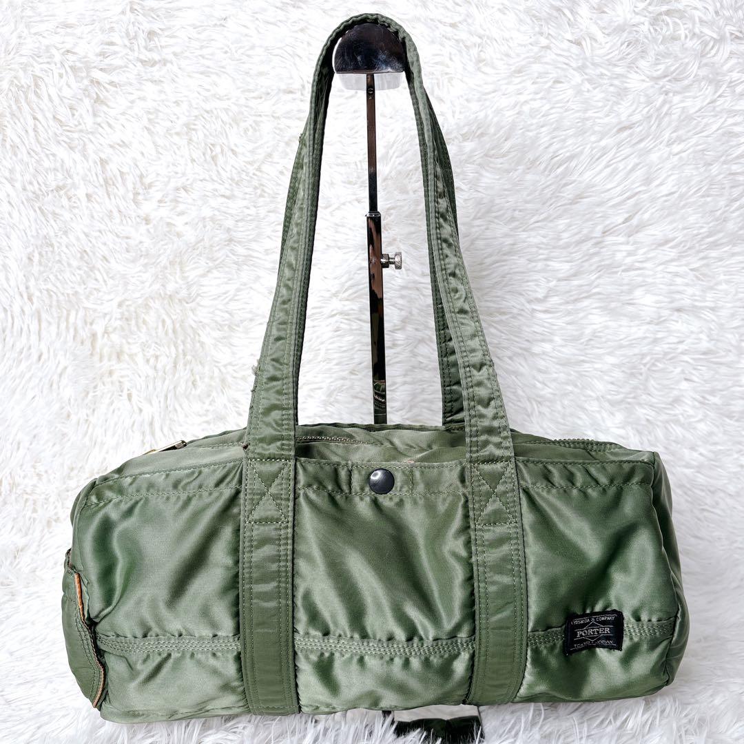 ポーター／タンカー】ミニボストンバッグ ダッフル ナイロン グリーン
