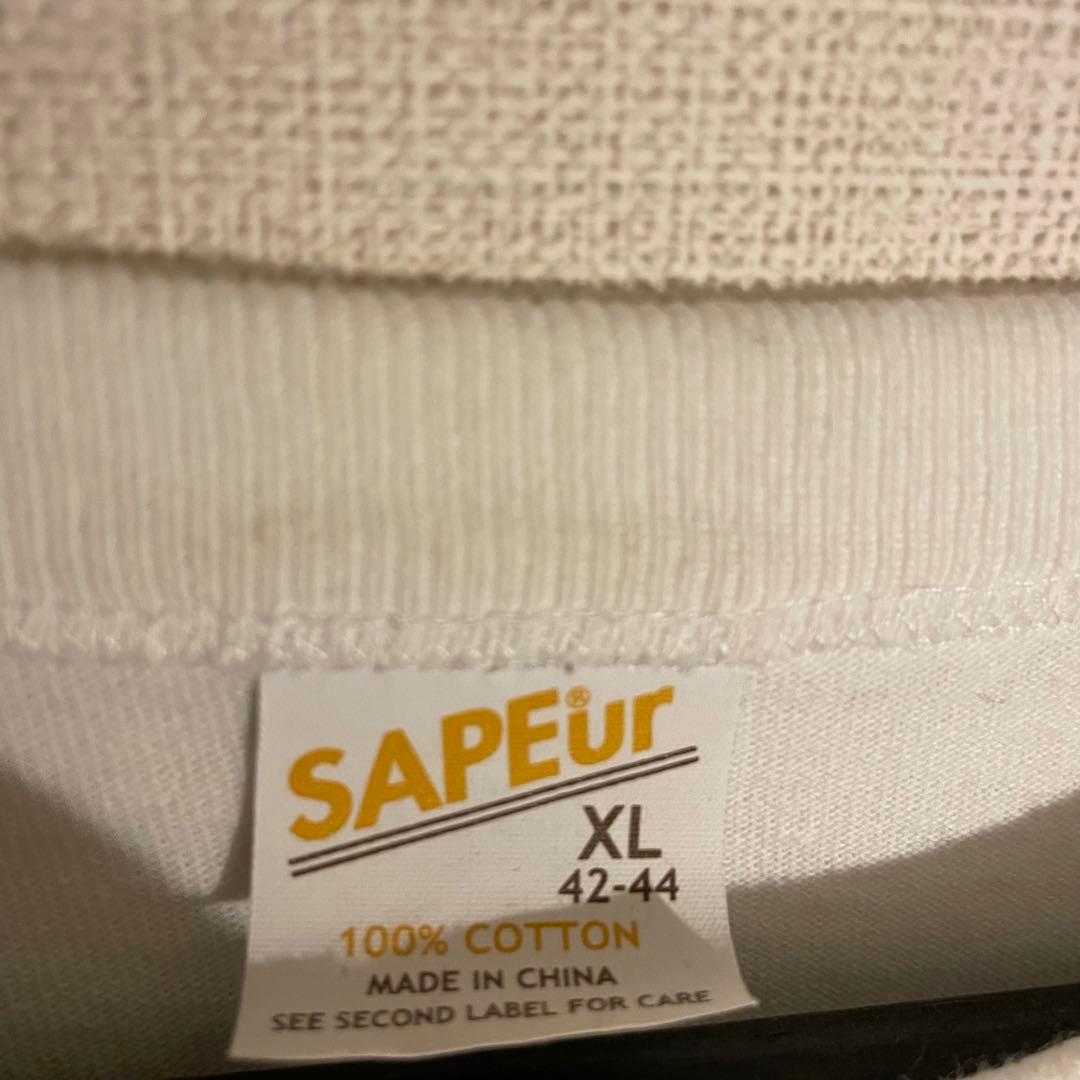 古*屋様 ロッドマン SAPEur サプール Tシャツ XLサイズ 白 緑 - メルカリ