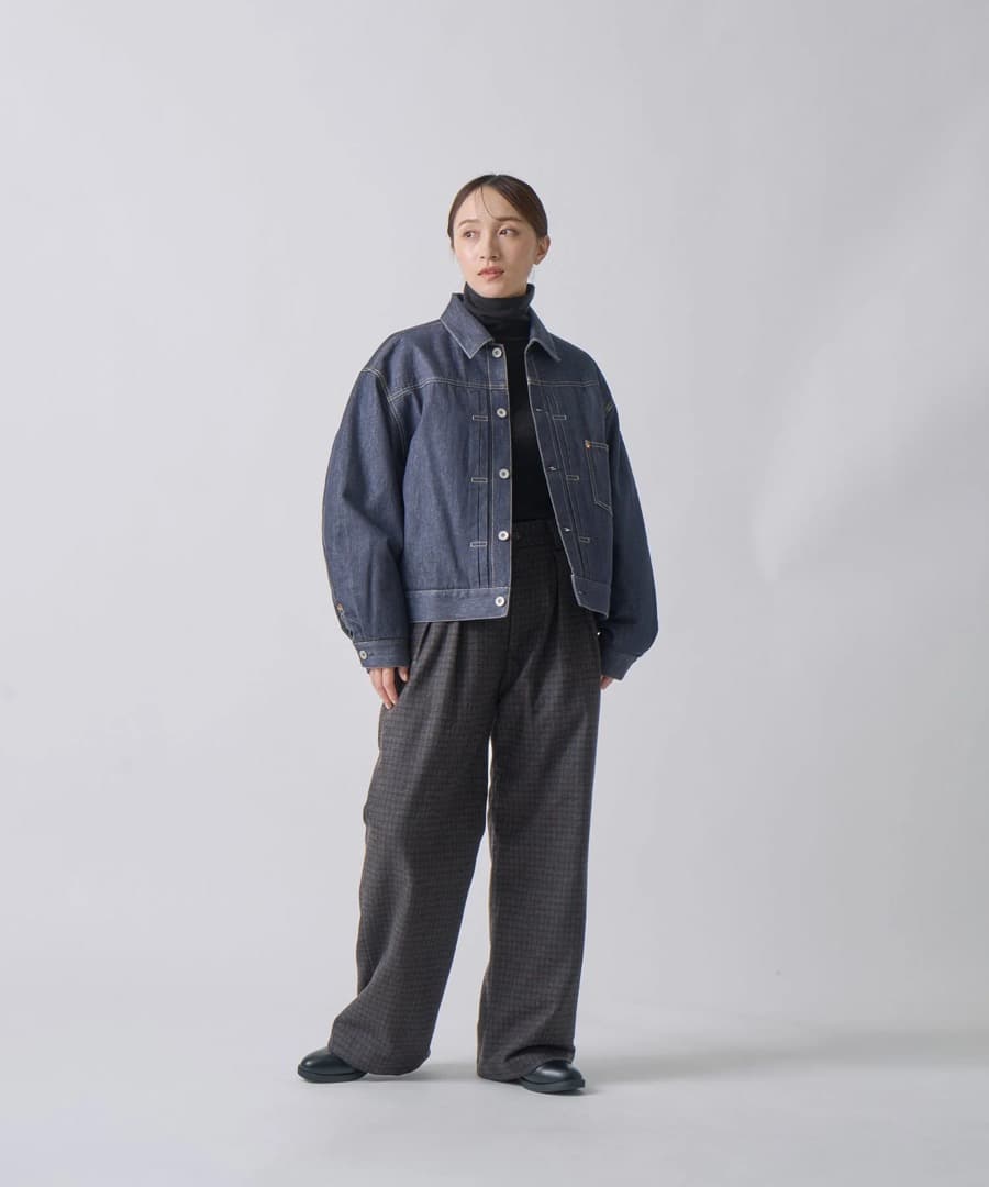 miffew ミフュー デニムダウンジャケット Gジャン - メルカリ