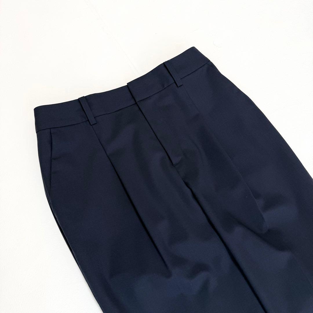 美品 グリーンレーベルリラクシング カチリラ パンツスーツ ノーカラー