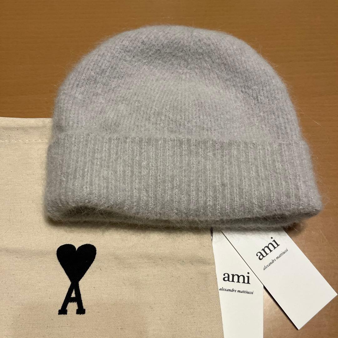 amiparis アミパリス ビーニー グレーニット帽 - メルカリ