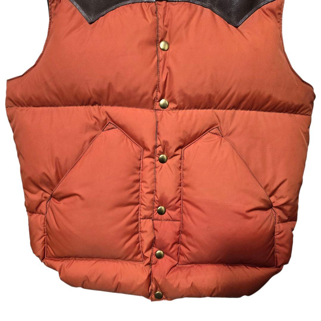 ロッキーマウンテンフェザーベッド ウエアハウス ダウンベスト 馬革 38