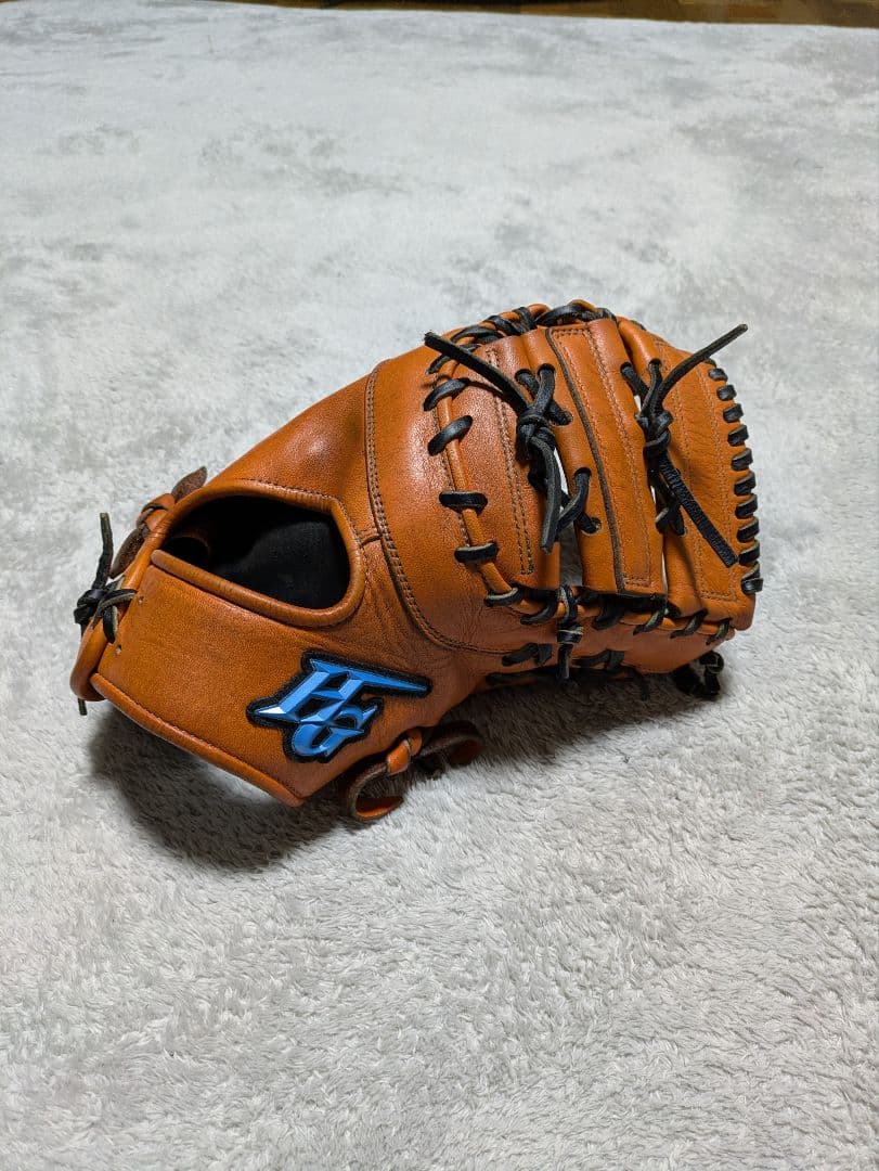 ハイゴールド 一般軟式用ファーストミット　オレンジ 野球 ハイゴールド 軟式ファーストミット 己極 SRバーニングオレンジ