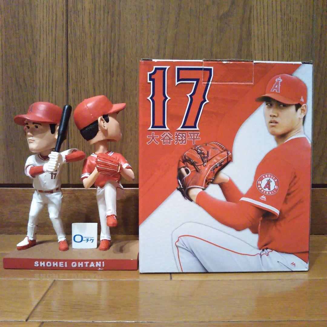 【球場配布】大谷翔平 初二刀流ボブルヘッド 球場配布限定ボブルヘッド！クレイトン・カーショーの通算3,000奪三振