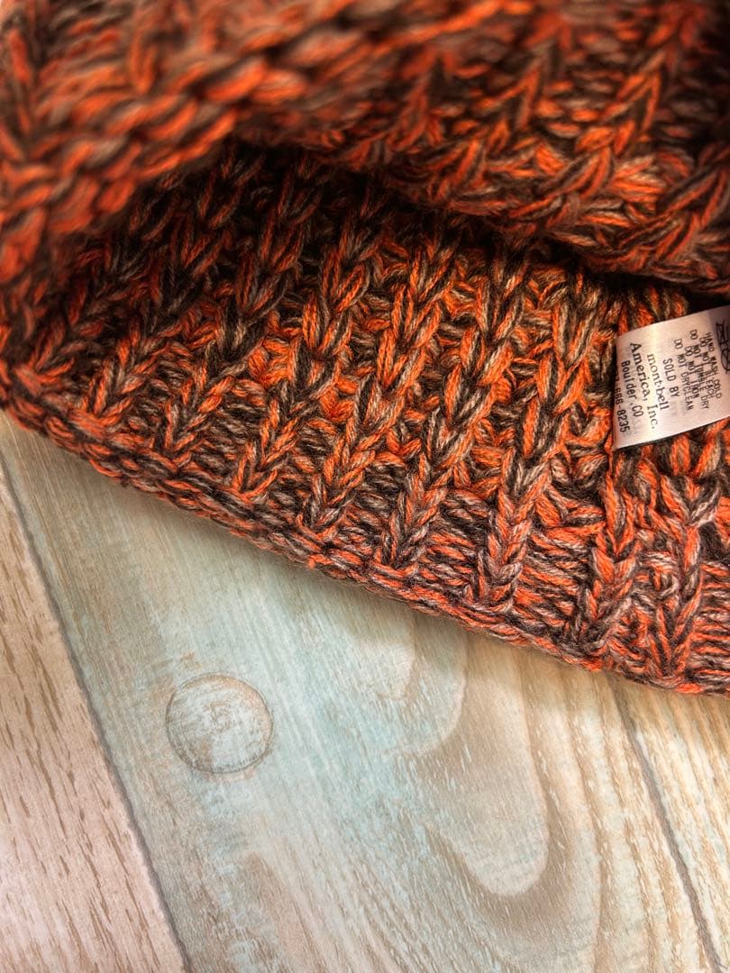 mont-bell モンベル ニット帽 オレンジブラウン - メルカリ