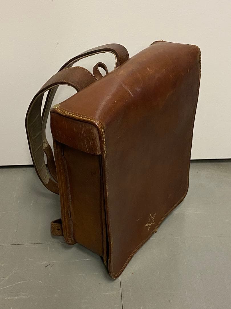 【美品 日本陸軍 将校？兵隊？下士官？ 背嚢】 戦前 当時物 旧日本軍 骨董品 日本陸軍将校用背嚢・復刻品 | 義烈