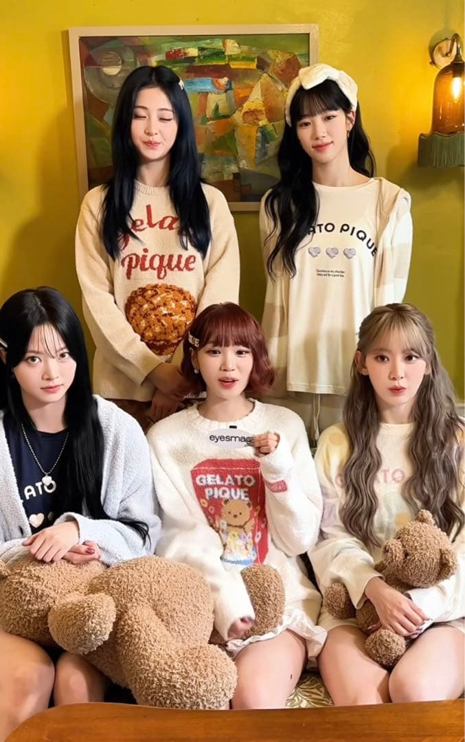 韓国限定 ジェラートピケ Le Sserafim ルセラフィム セットアップ