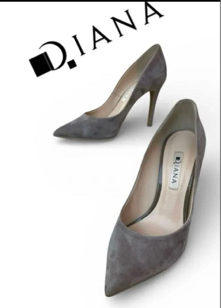 希少】DIANA ダイアナ グレー スエード23cm - メルカリ