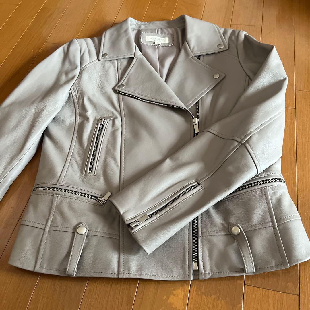 ♥️セール中　イタリア製　ライダースジャケット　羊革　モカベージュ　13号 楽天市場】革ジャン レディース 羊革 本革 レザージャケット 本革
