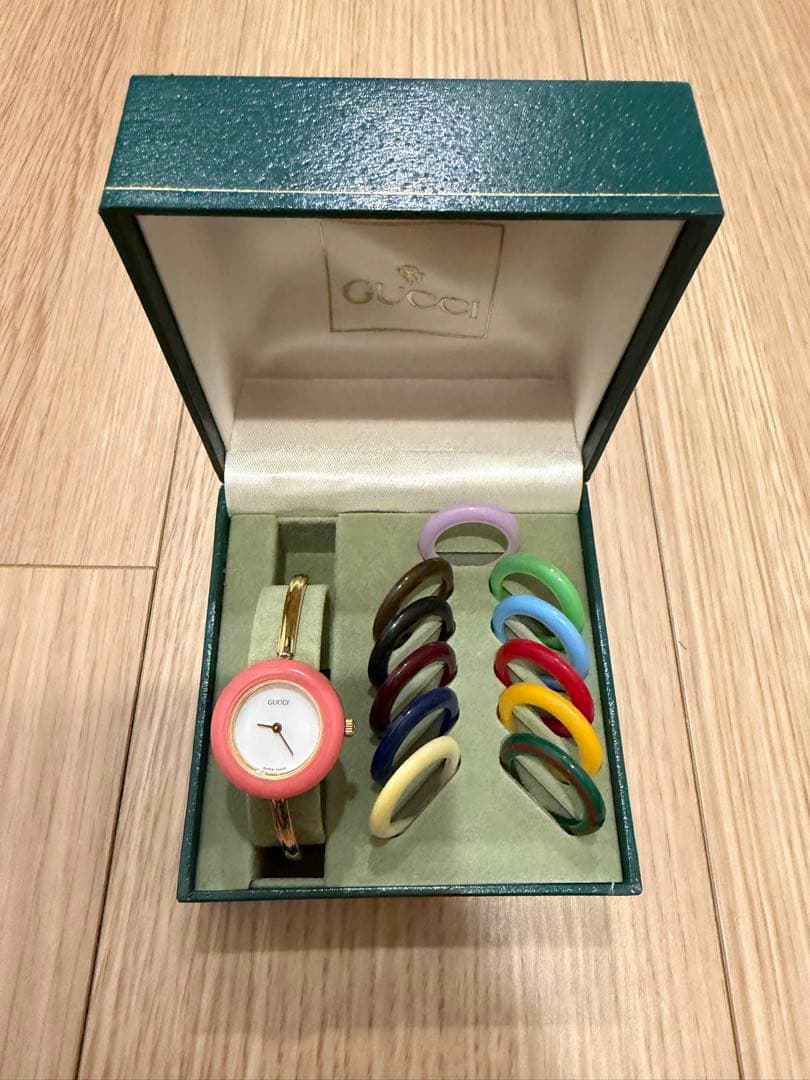 GUCCI グッチ チェンジベゼル ホワイト文字盤 ゴールド 楽天市場】GUCCI グッチ チェンジベゼル ホワイト文字盤 GP ゴールド